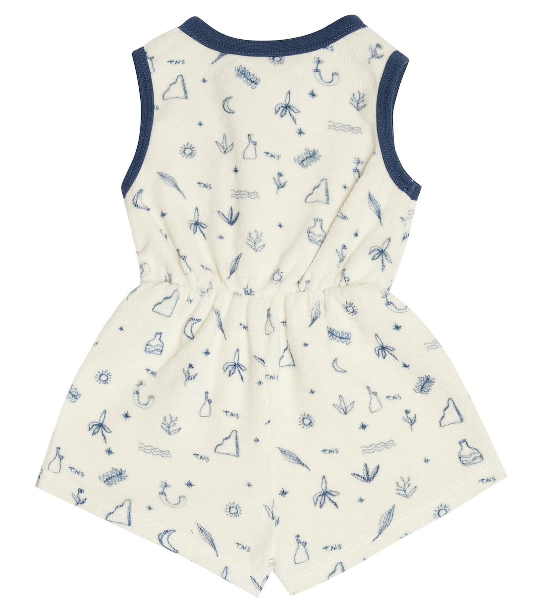 Baby Francis printed cotton terry romper | The New Society