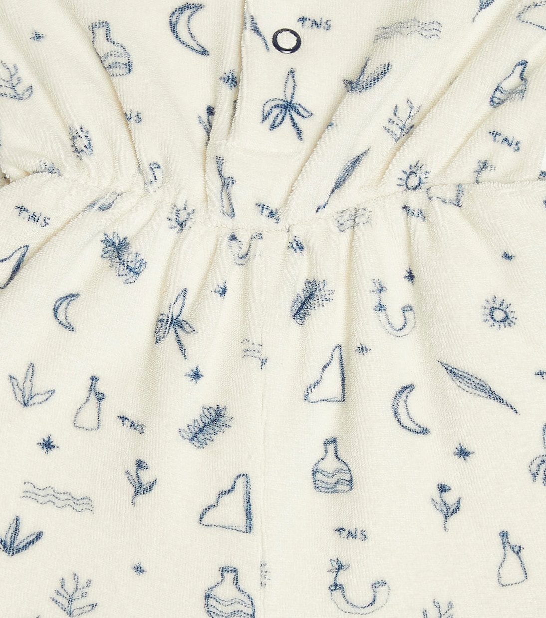 Baby Francis printed cotton terry romper | The New Society