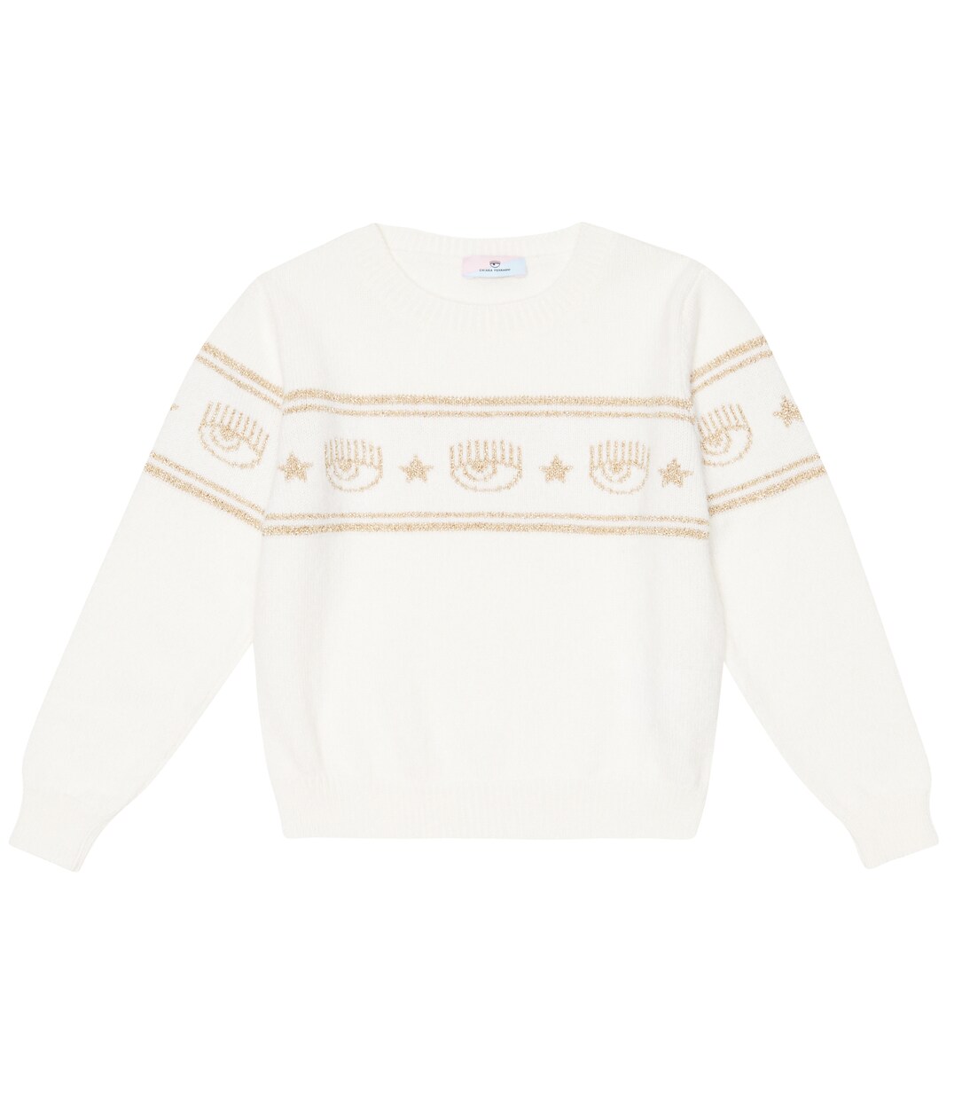 x Chiara Ferragni intarsia sweater | Monnalisa