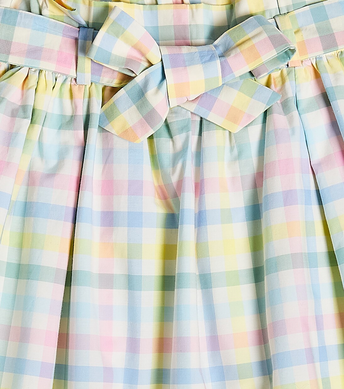 Tuie checked cotton skirt | Bonpoint