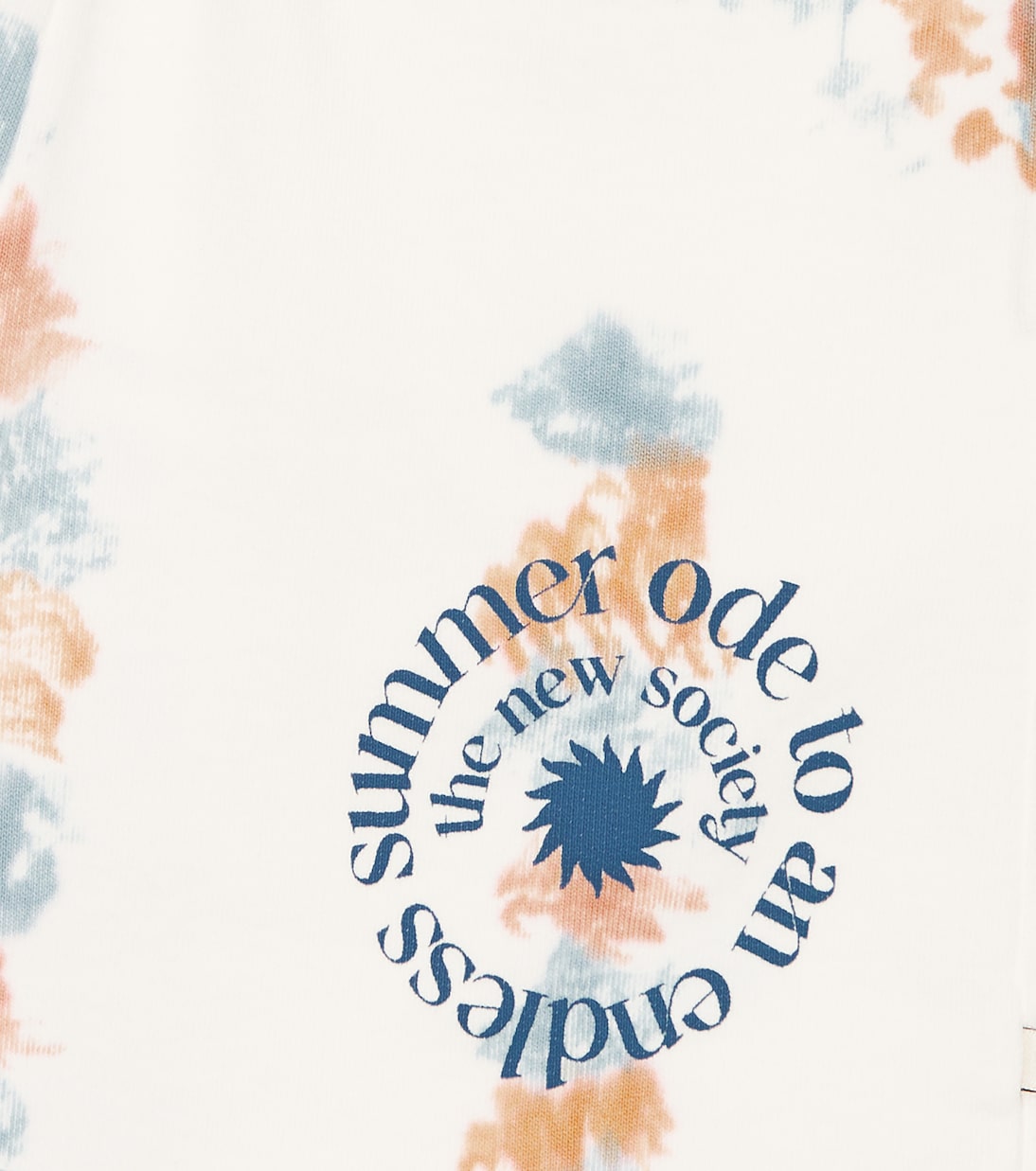 Tie-dye logo cotton shorts | The New Society