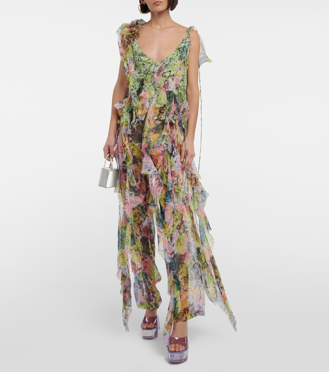 Plateau-Pantoletten Dalida Glass | Amina Muaddi