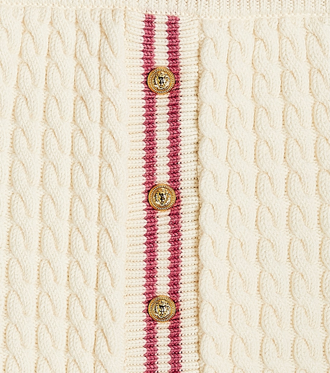 Gonna in maglia a trecce di lana vergine | Balmain Kids