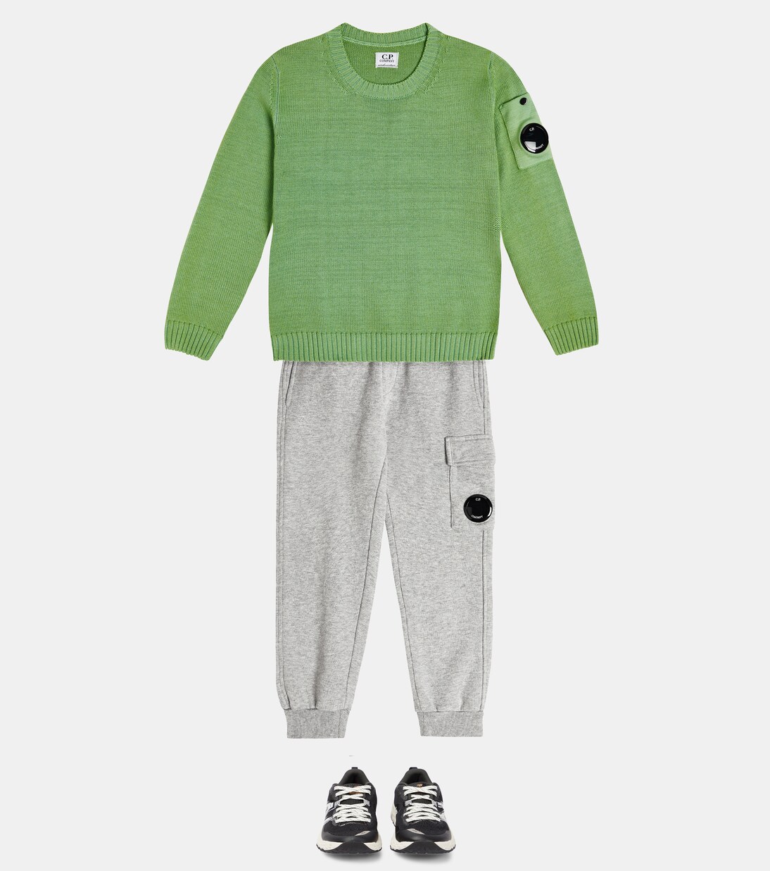 Ribbed-knit wool sweater | C.P. Company Kids