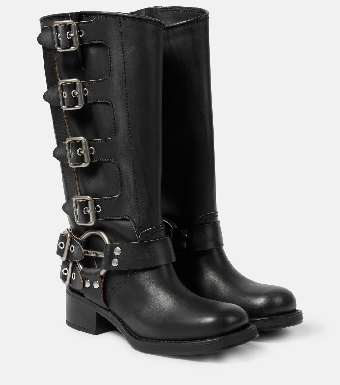 Bottes en cuir | Miu Miu