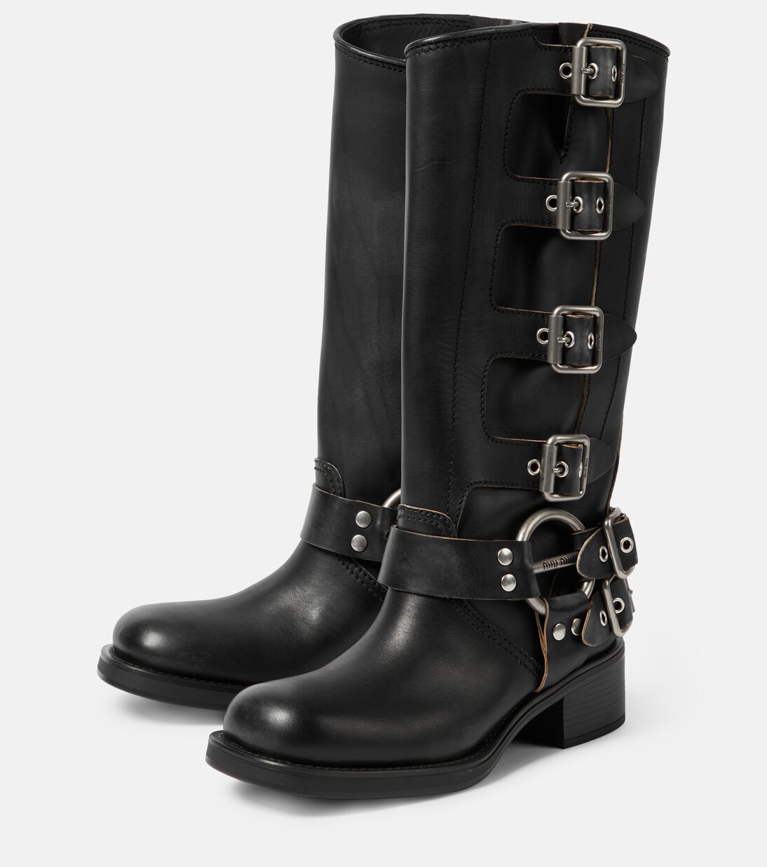 Bottes en cuir | Miu Miu