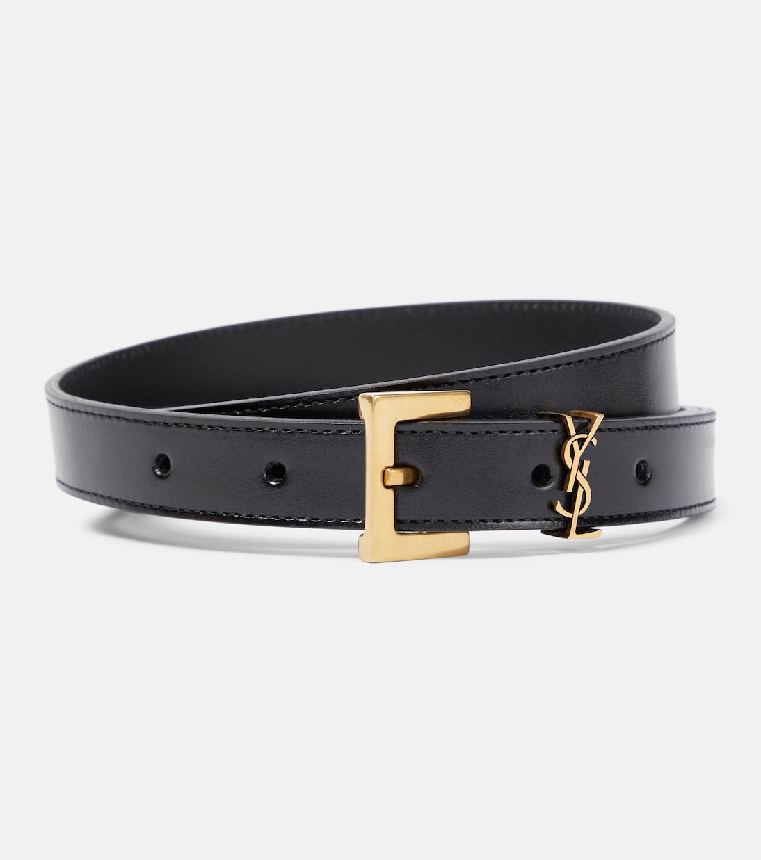 Ceinture Cassandre 20 en cuir à tannage végétal | Saint Laurent