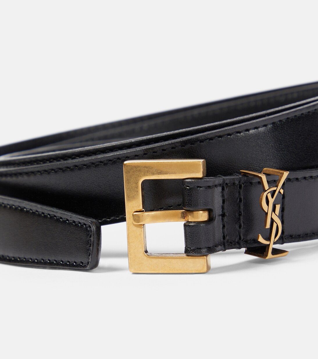 Ceinture Cassandre 20 en cuir à tannage végétal | Saint Laurent