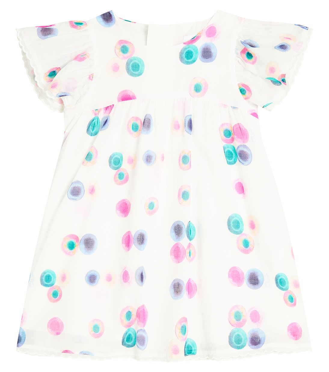 Baby - Abito in cotone con stampa | Chloé Kids