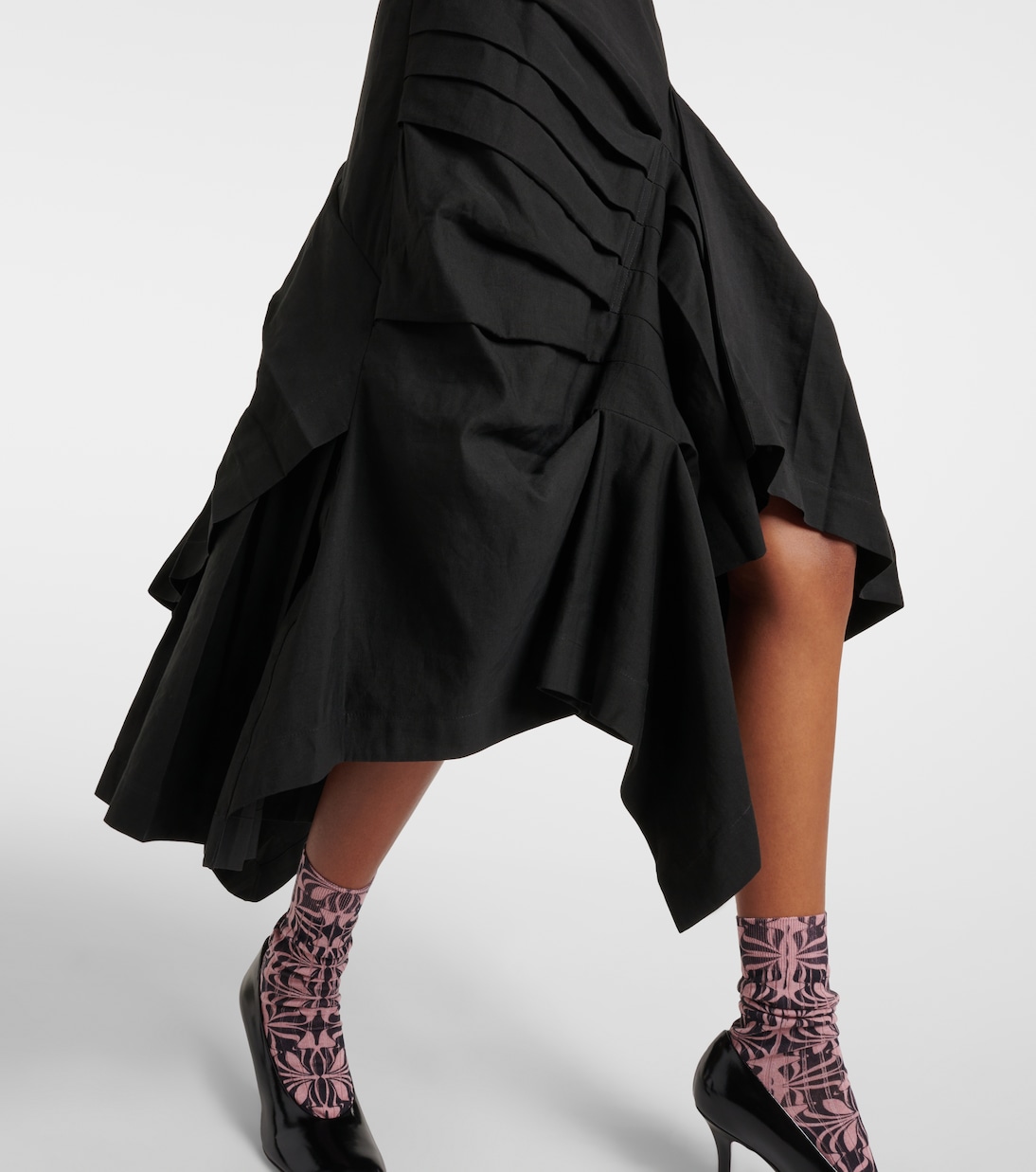 Robe midi en lin et coton | Dries Van Noten