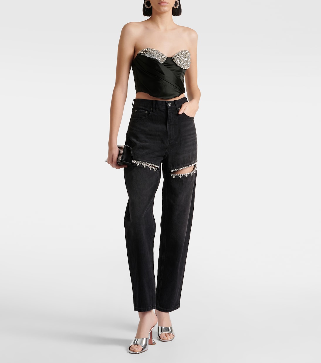 Verzierte Straight Jeans | Area