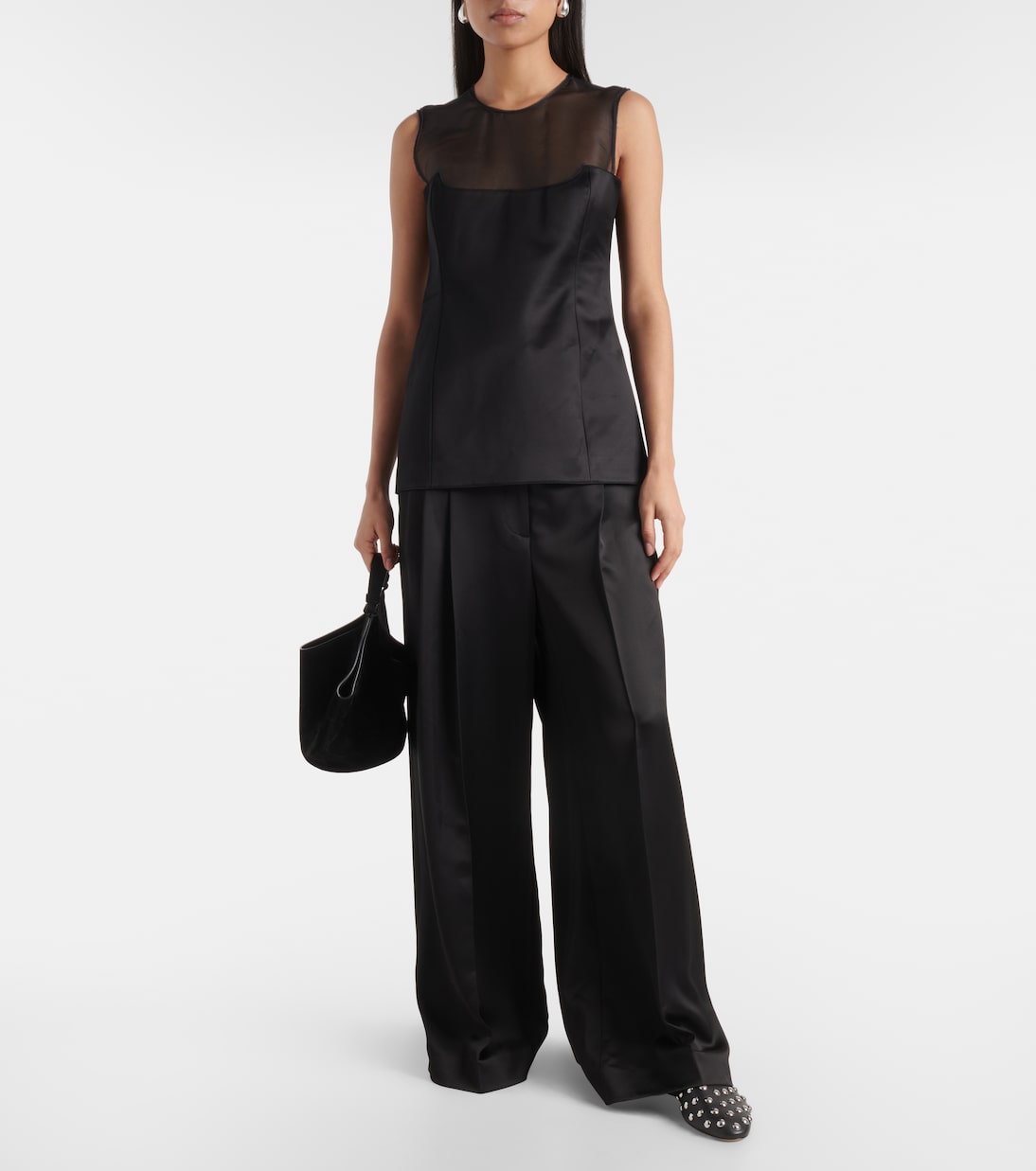 Top Sasmo aus Seide und Satin | Khaite