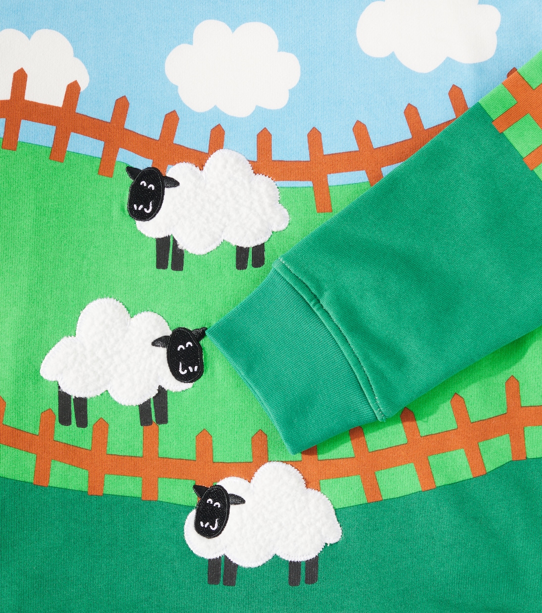 Printed cotton fleece sweatshirt | Stella McCartney Kids