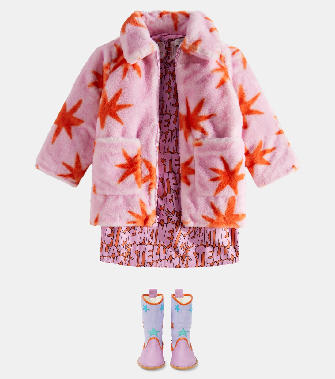 Faux shearling jacket | Stella McCartney Kids