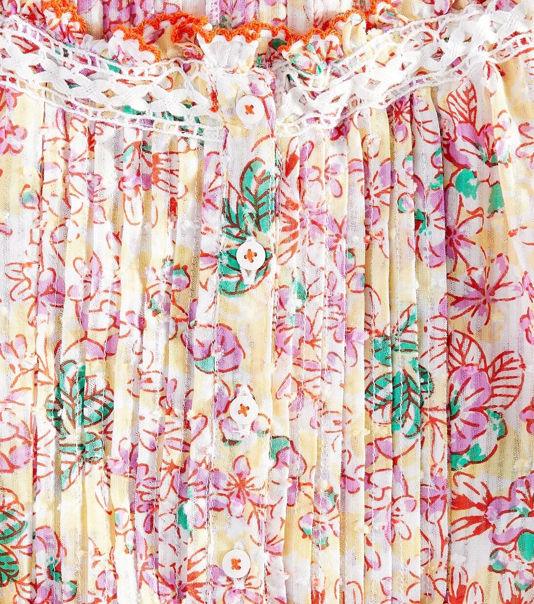 Alba floral shirt | Poupette St Barth Kids