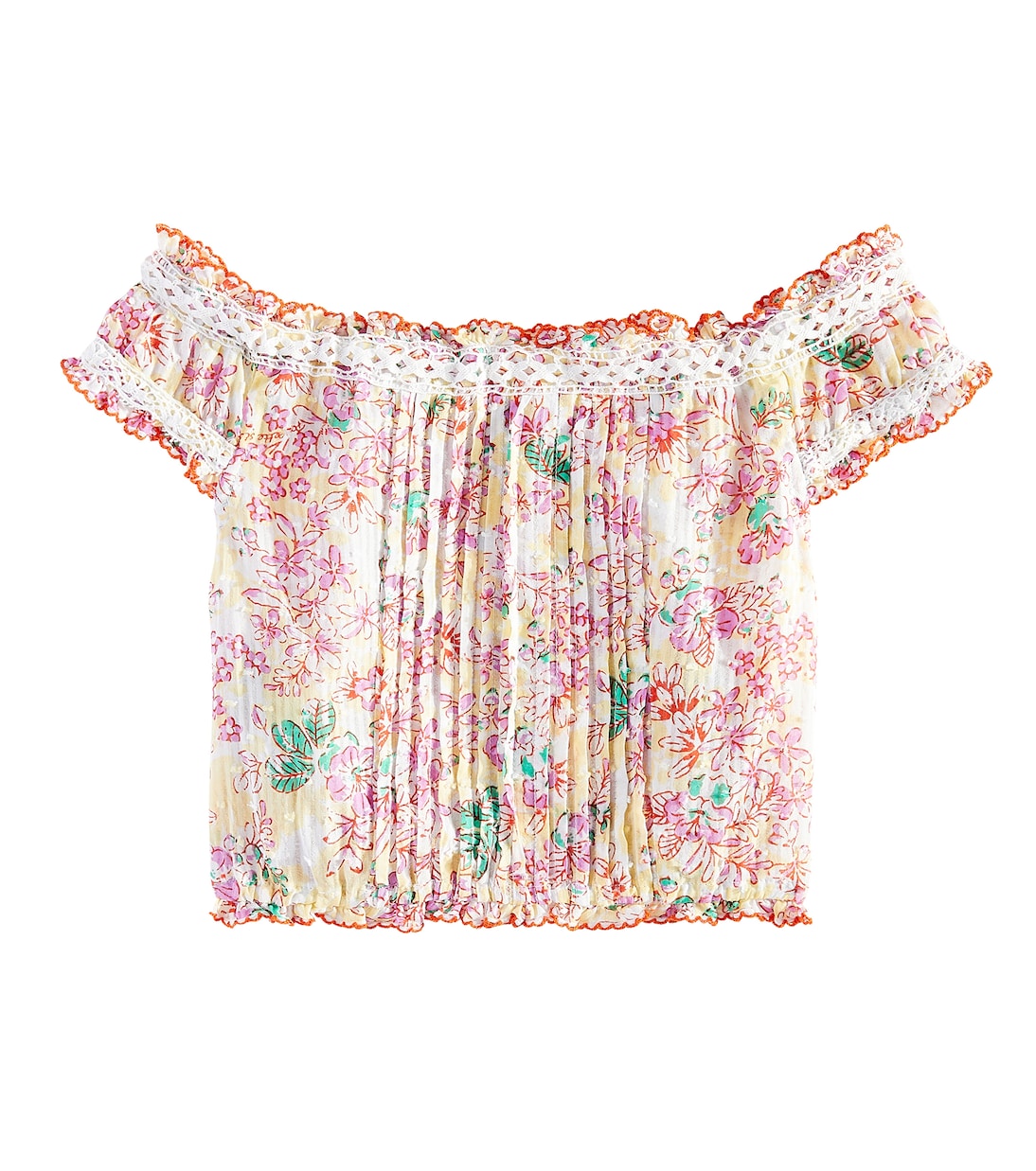 Alba floral shirt | Poupette St Barth Kids