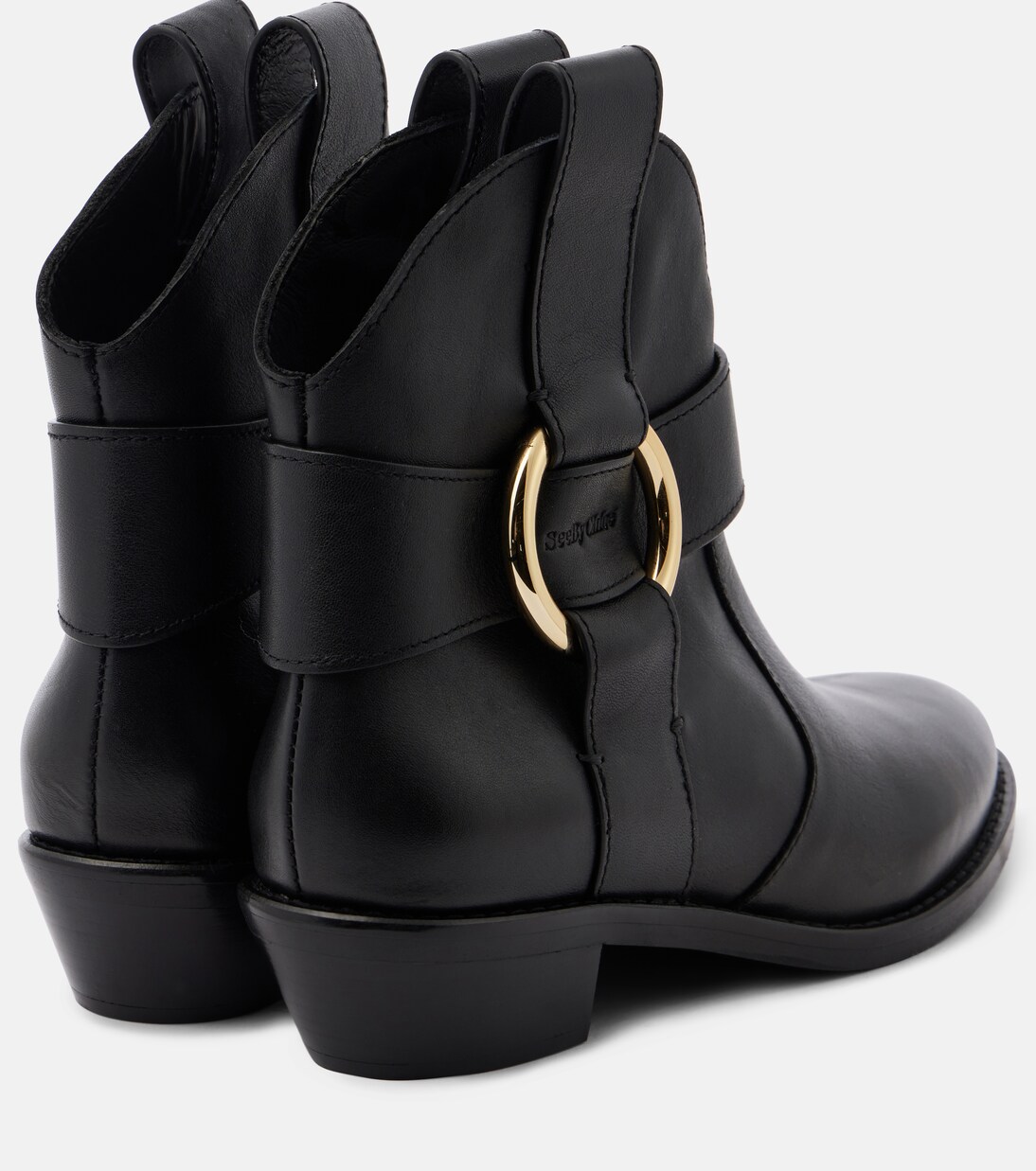 New Ring leather ankle boots | See By Chloé