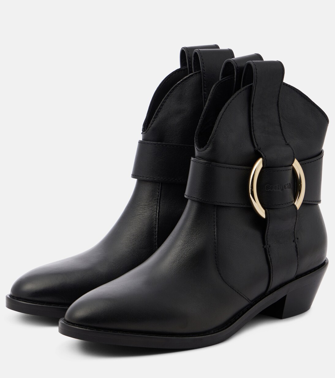 New Ring leather ankle boots | See By Chloé