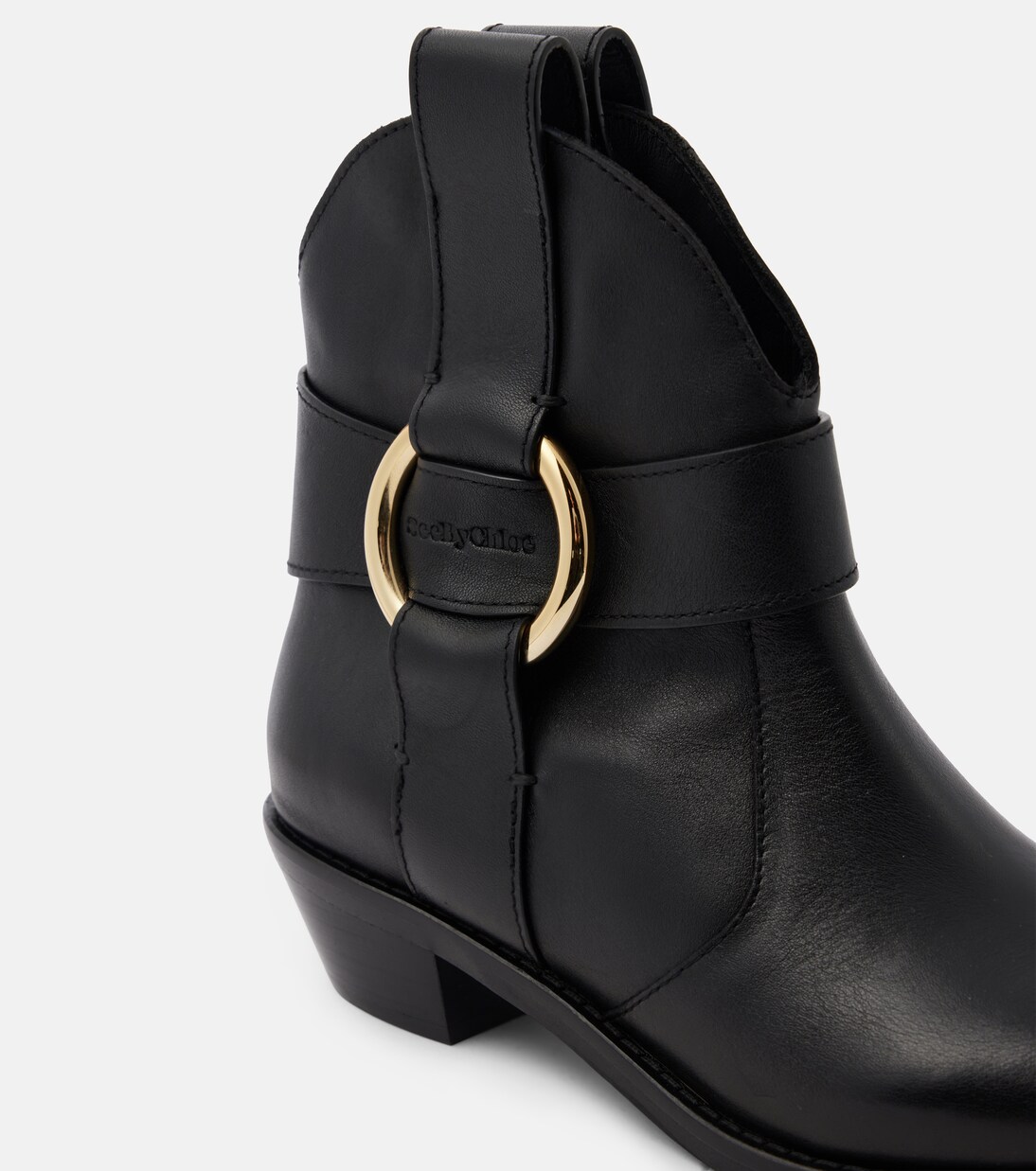 New Ring leather ankle boots | See By Chloé