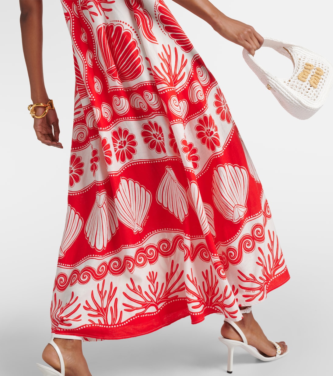 Robe longue Ainika Shell en lin | Farm Rio