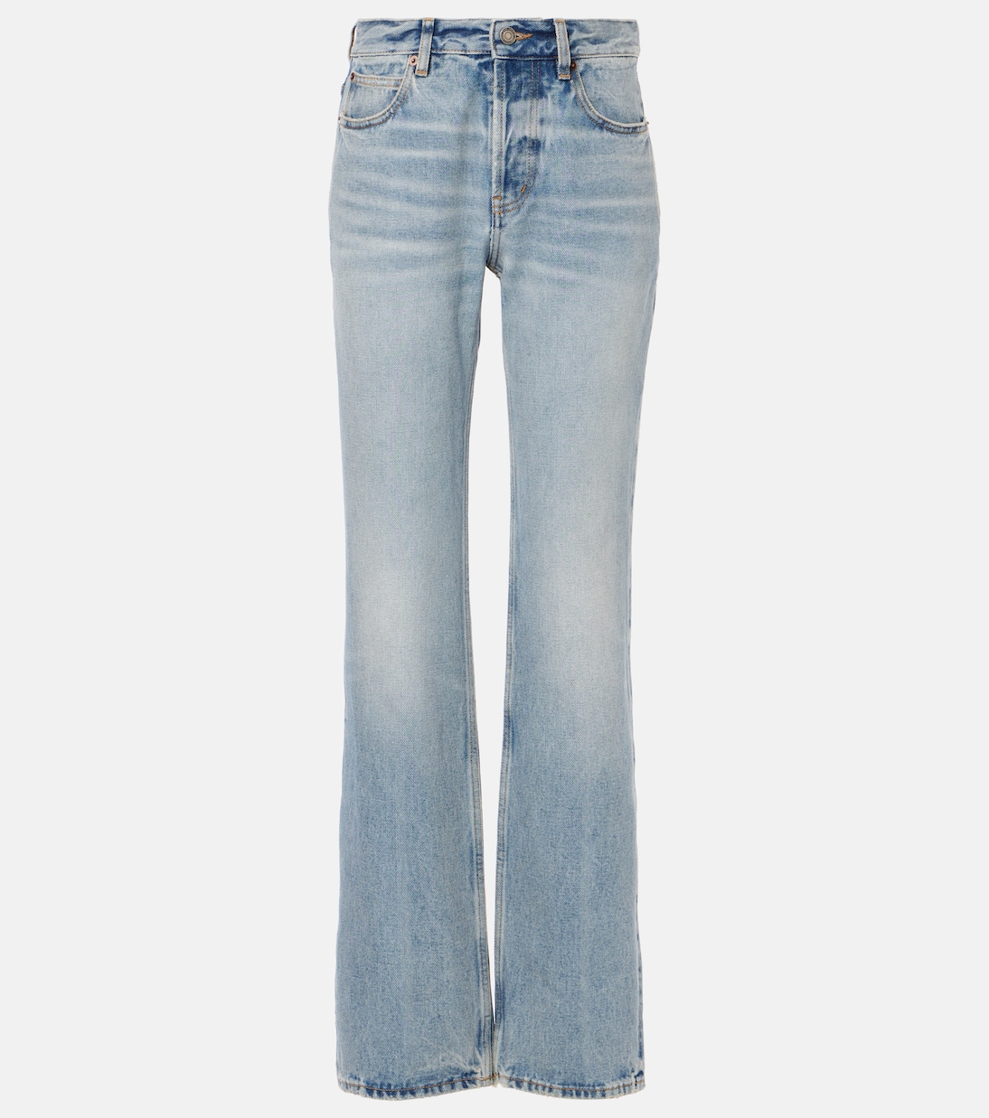 Jeans rectos Nico de tiro alto | Saint Laurent