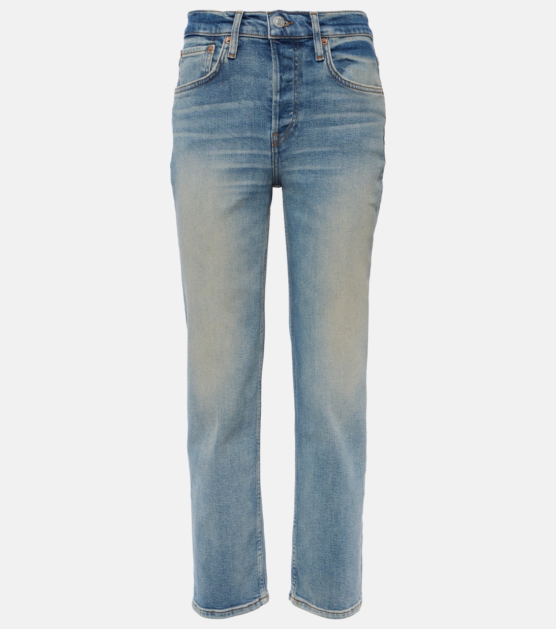 Mid-Rise Straight Jeans Stove Pipe | Re/Done