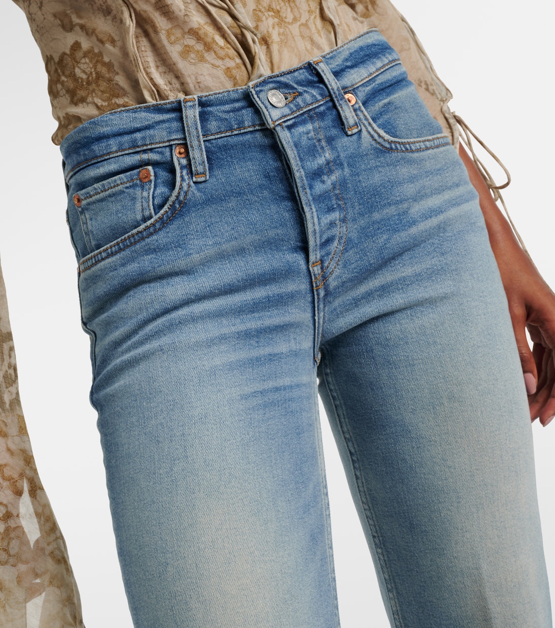 Mid-Rise Straight Jeans Stove Pipe | Re/Done