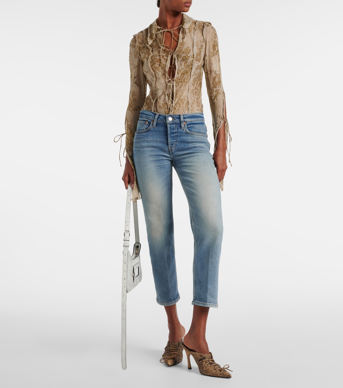 Mid-Rise Straight Jeans Stove Pipe | Re/Done