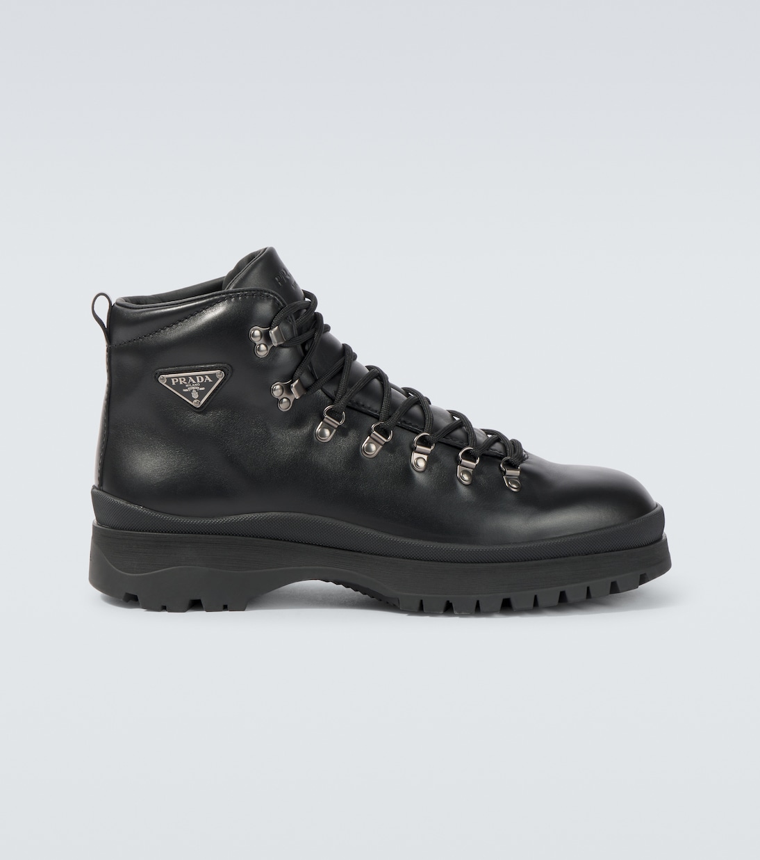 Brixxen leather lace-up boots | Prada