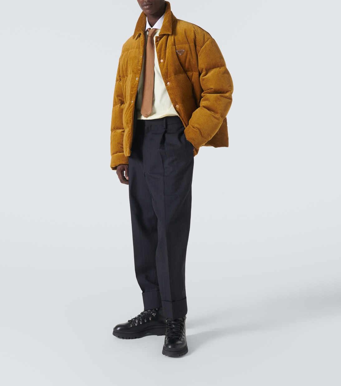 Brixxen leather lace-up boots | Prada