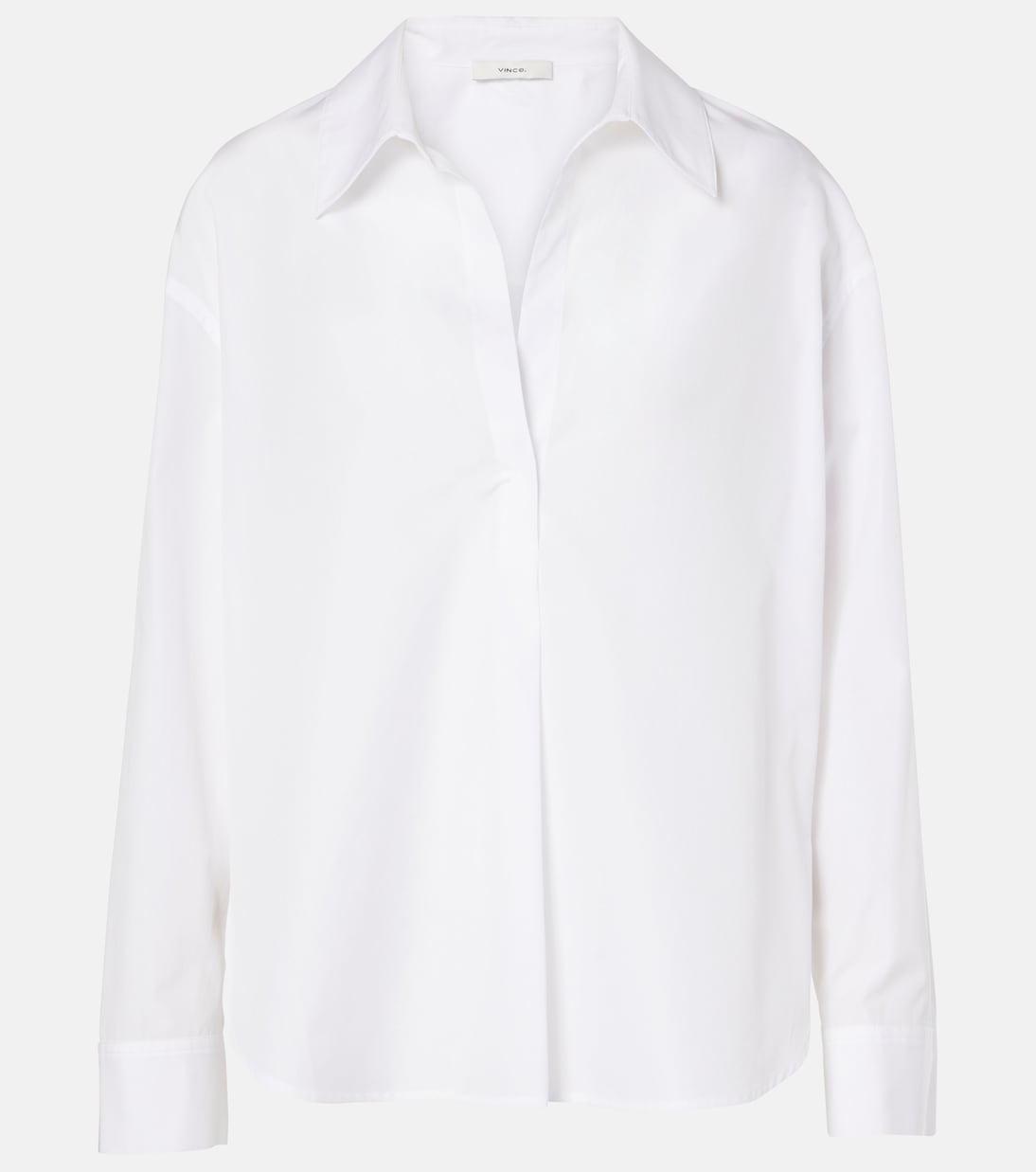 Cotton poplin blouse | Vince