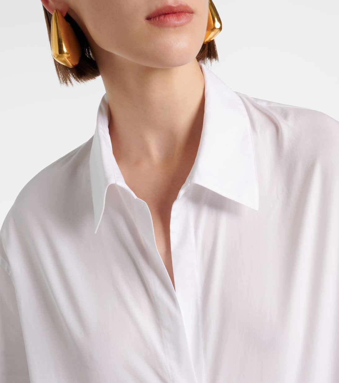 Cotton poplin blouse | Vince