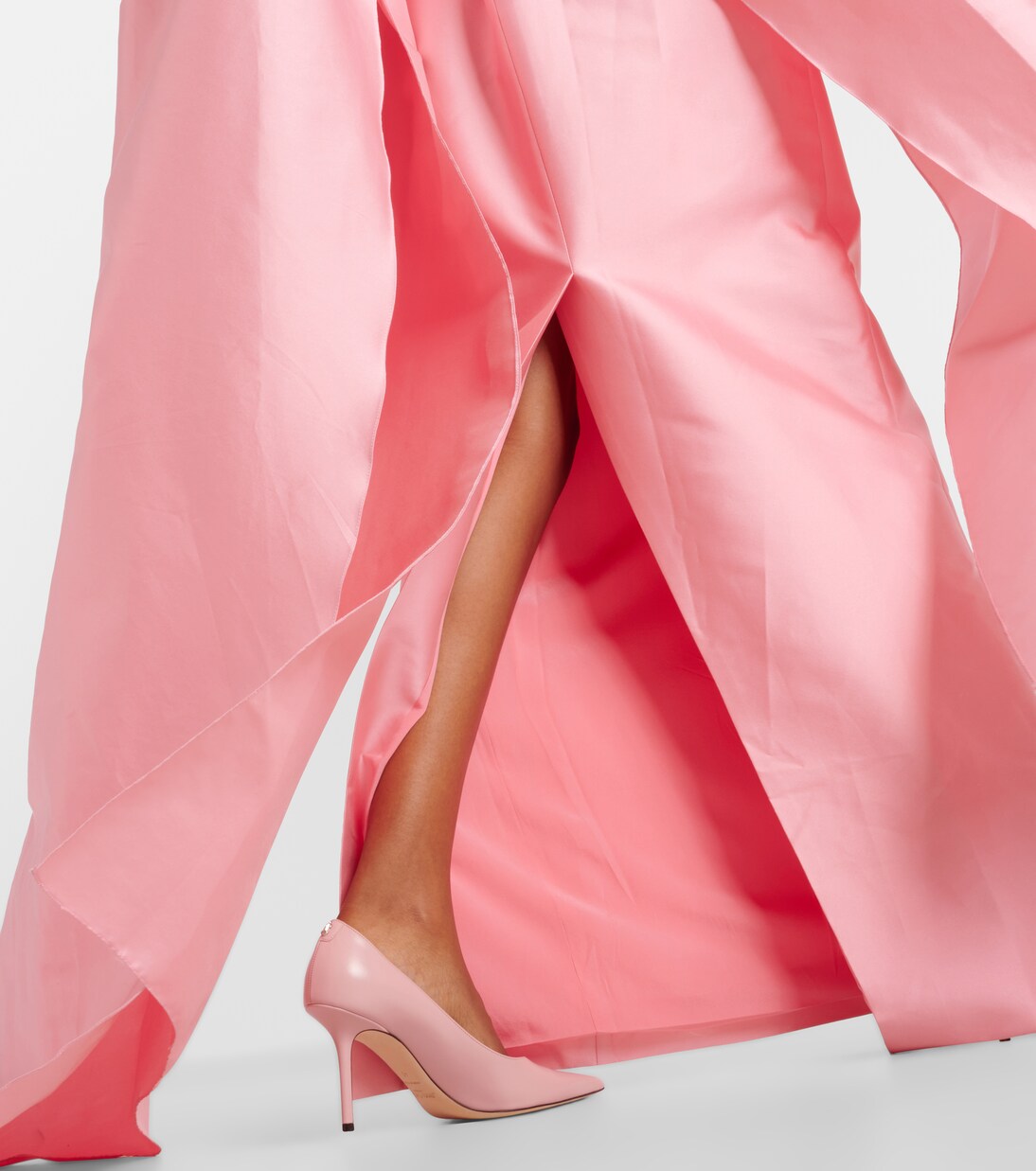 Robe longue en mikado | Monique Lhuillier