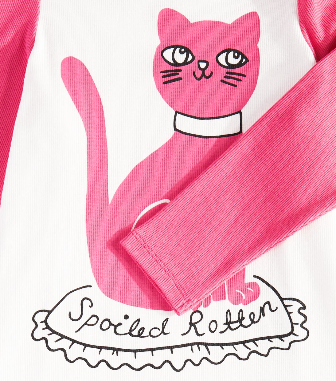 Robe Cat imprimée en coton mélangé | Mini Rodini