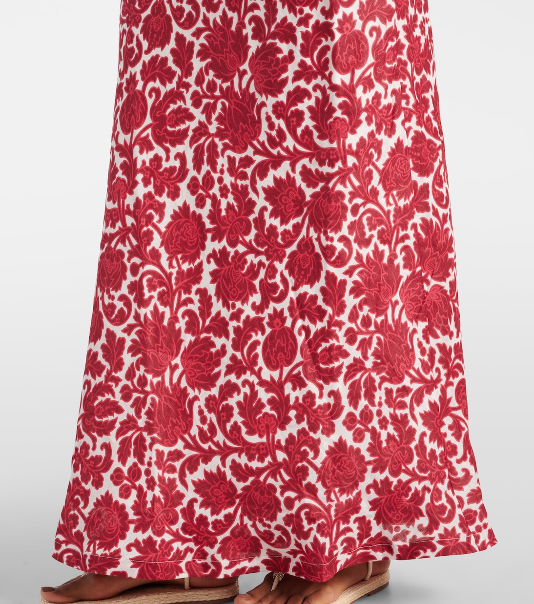 Bedruckter Maxirock Antibes aus Leinen | Faithfull