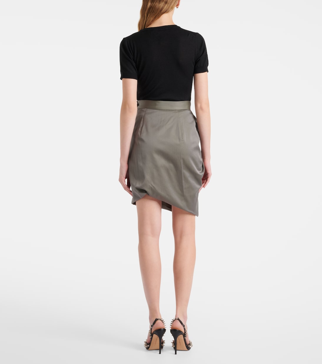 Mini-jupe Side Panther en satin de coton | Vivienne Westwood