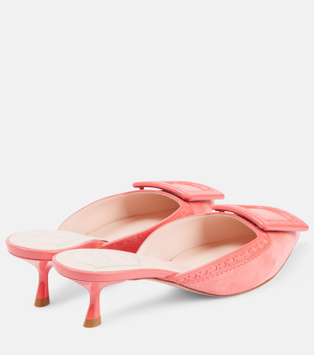 Mules Viv’ In The City en daim | Roger Vivier