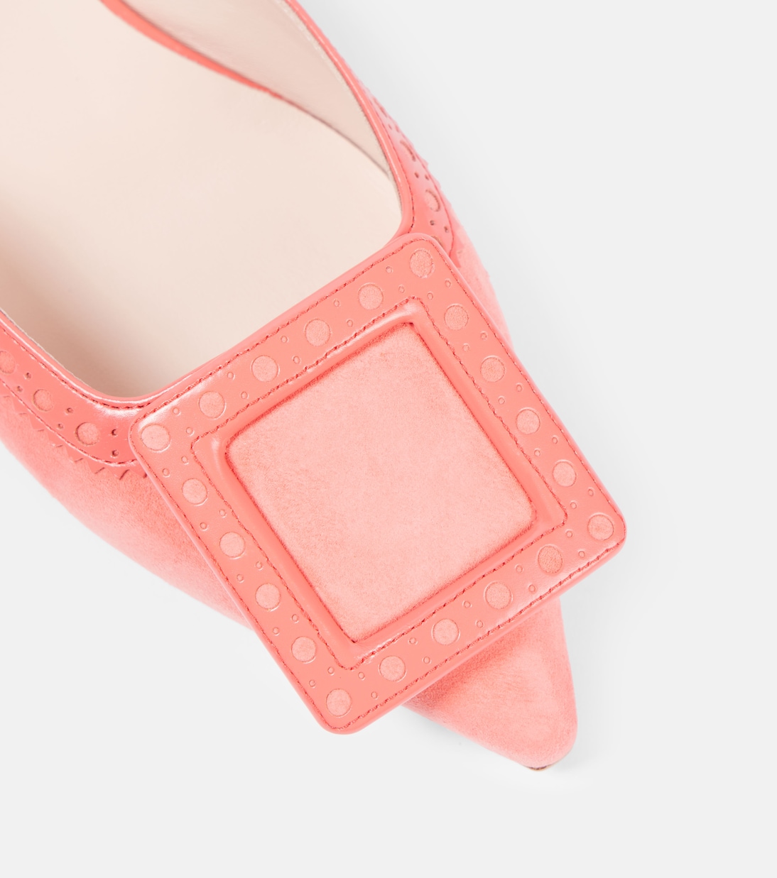 Mules Viv’ In The City en daim | Roger Vivier