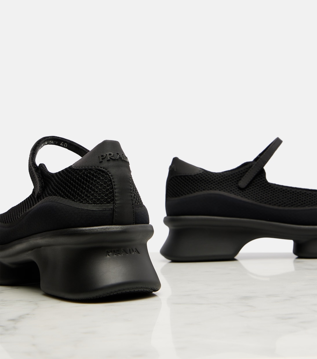 Mesh low-top sneakers | Prada
