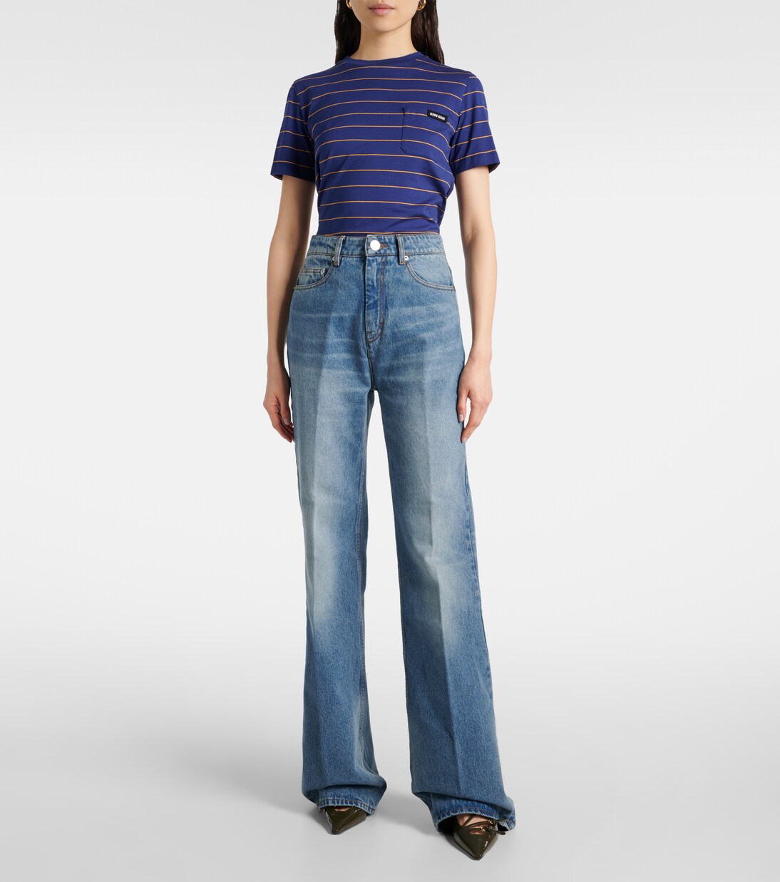High-Rise Flared Jeans | Ami Paris