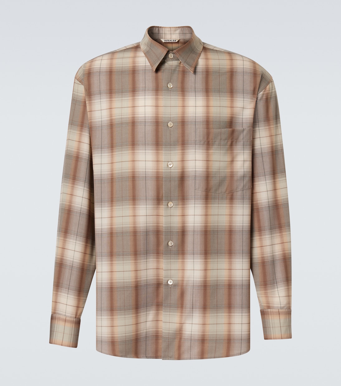 Checked wool shirt | Auralee