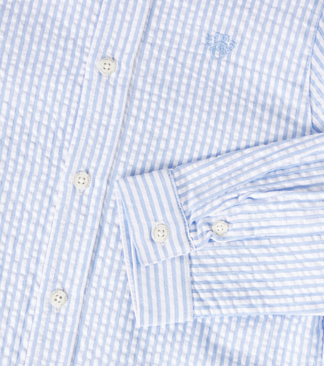 Bengal stripe cotton seersucker shirt | Tartine et Chocolat