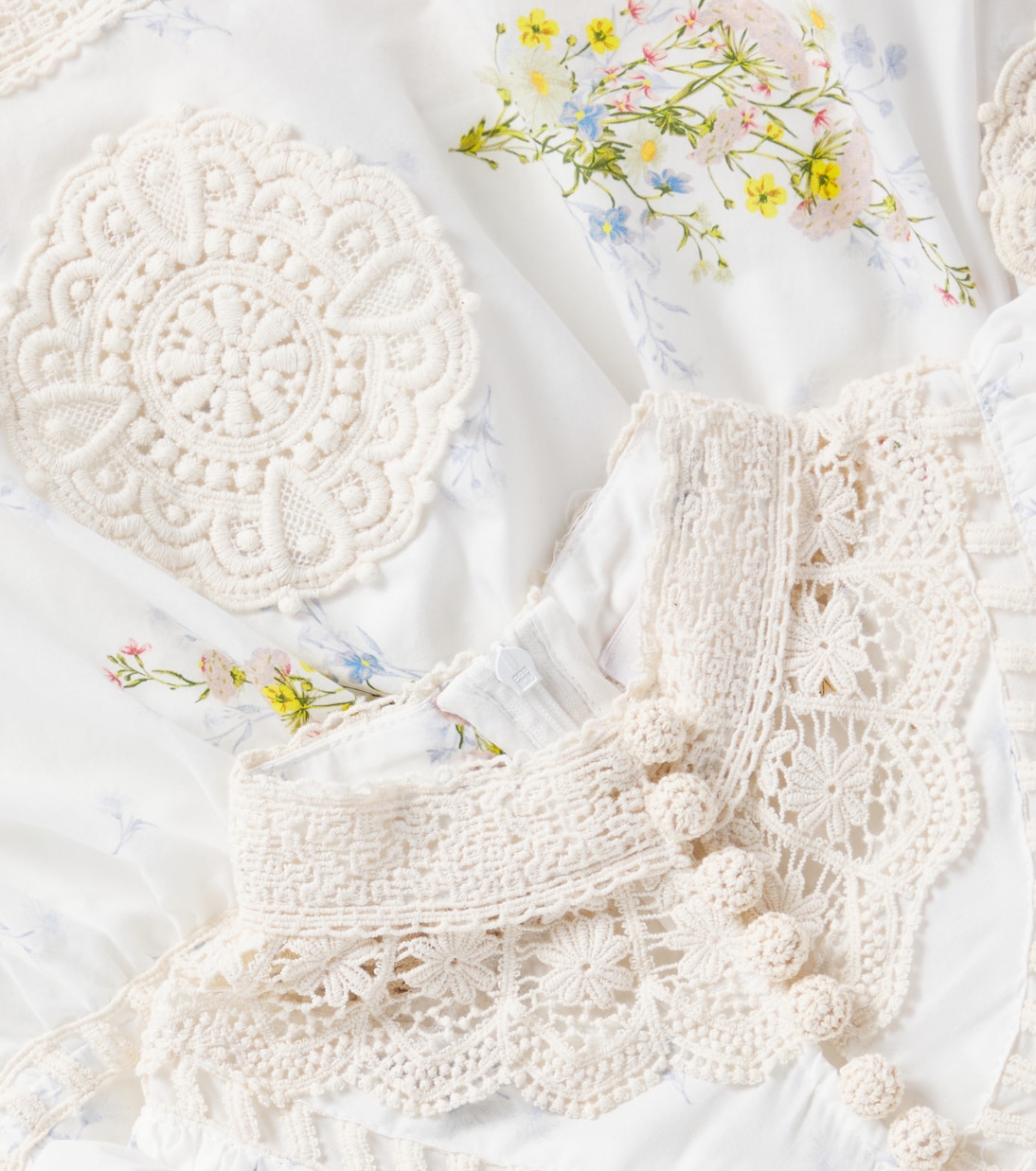 Doily floral cotton voile dress | Petite Amalie  