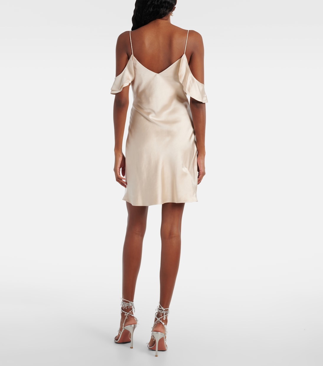 Robe en satin à fleurs | Self-Portrait