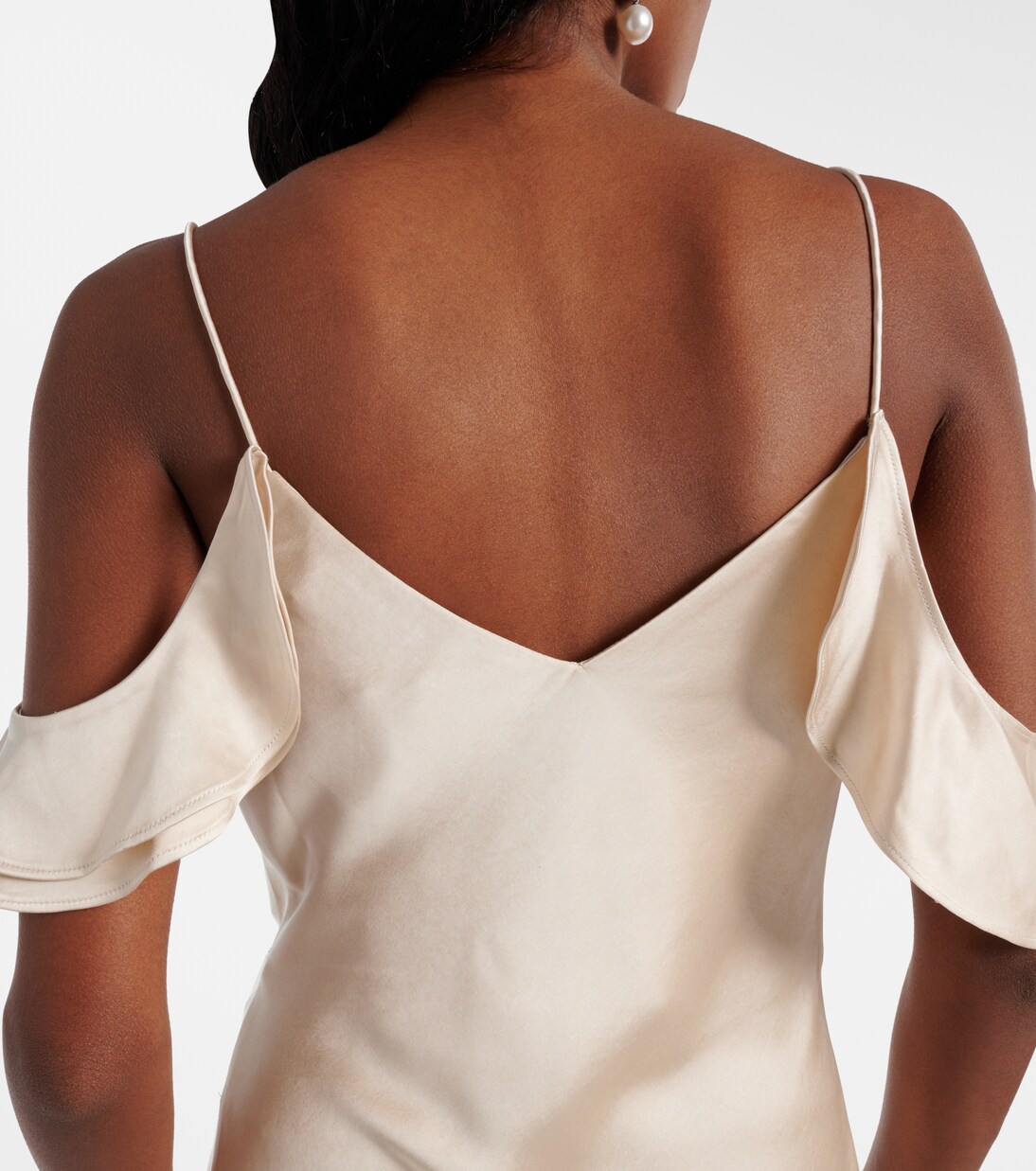 Robe en satin à fleurs | Self-Portrait