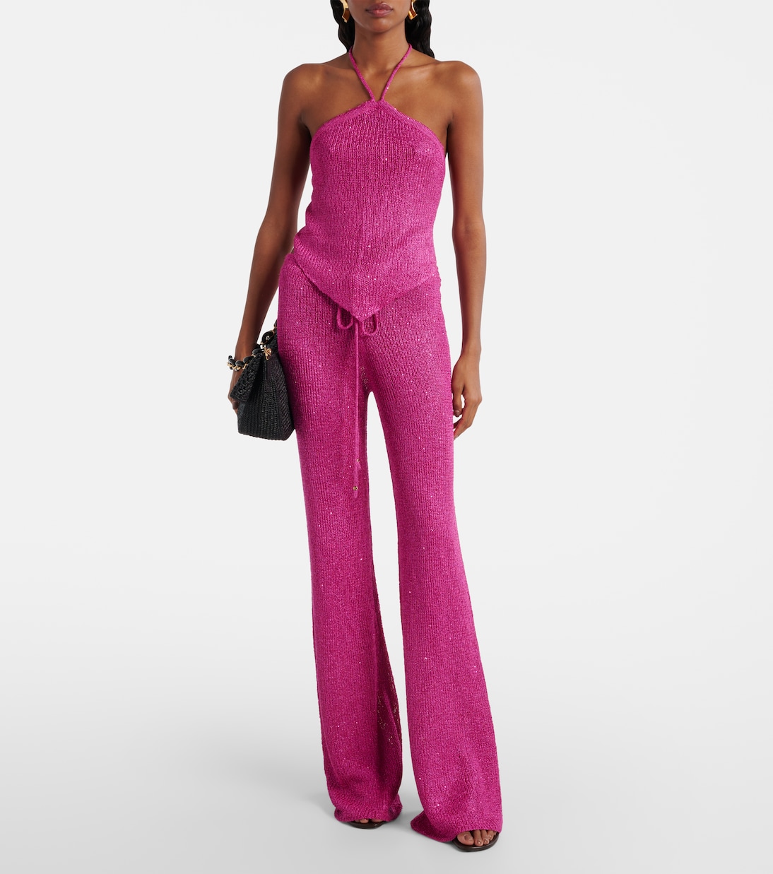 Top Liz aus Strick mit Pailletten | Bananhot