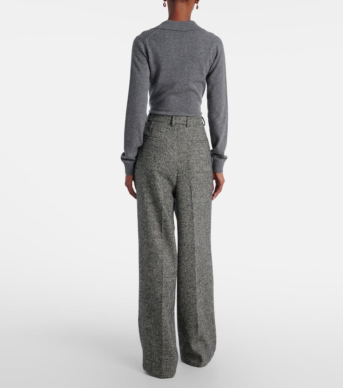 Pantalon ample en laine mélangée | Dolce&Gabbana