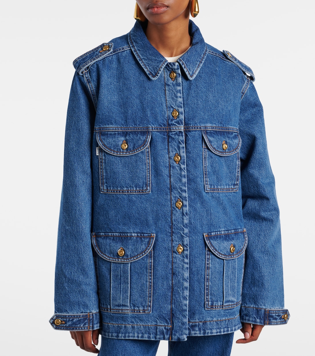 Sahariana denim jacket | Blazé Milano