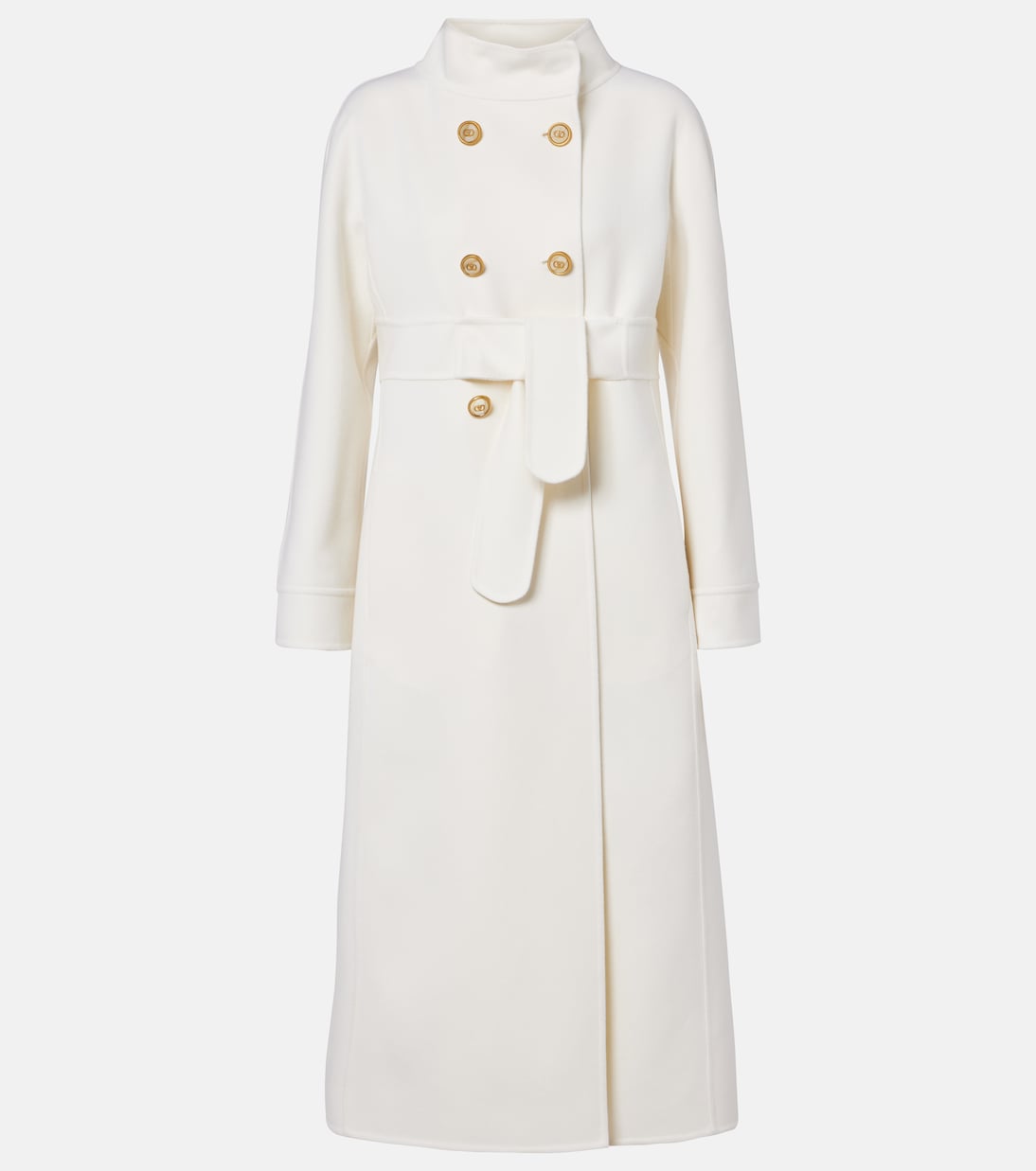 Belted wool and cashmere coat | Valentino