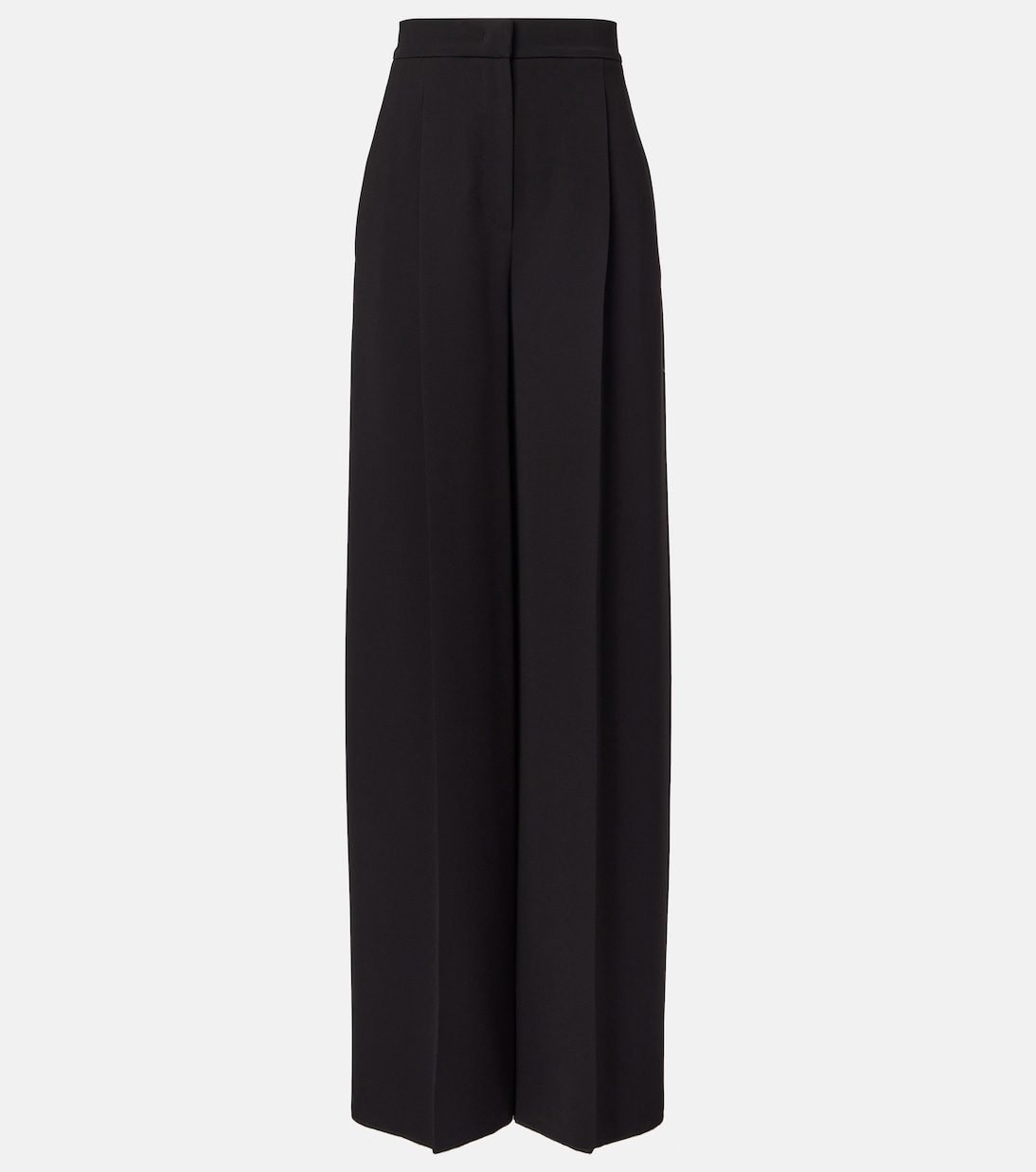 Weite High-Rise-Hose Laccato aus Cady | Max Mara